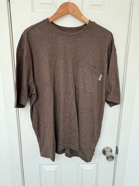 Wolverine Short-Sleeve Pocket Tee in Brown Heather